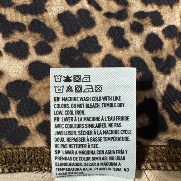 American Eagle The Everything High Rise Leggings Leopard Print Size M Long - Picture 12 of 12